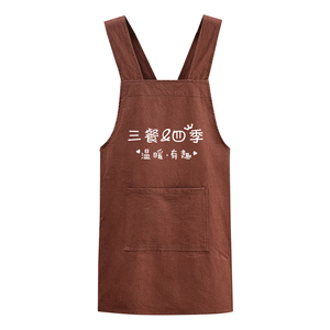 2024新款围腰围裙防水防油透气耐脏耐磨工作服定制logo印字耐磨女