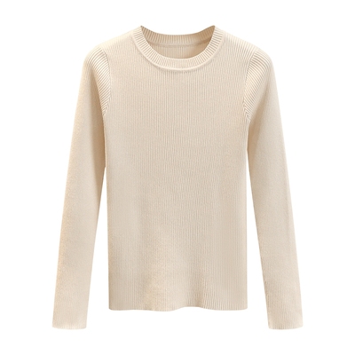 大码圆领打底衫毛衣针织衫上衣