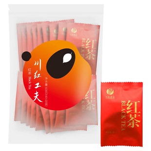 川红茶业非遗工夫红茶橘糖香型川派口粮茶叶自己喝便携袋装60g