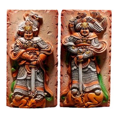 河北博物院彩绘浮雕武士冰箱贴