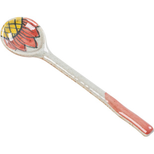 景德镇创意勺子釉下彩陶瓷勺可爱咖啡勺搅拌勺子宝宝饭勺小碗汤勺