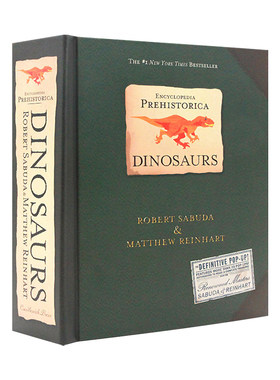 预售英文原版 史前恐龙立体书 3D折叠书 Encyclopedia Prehistorica Dinosaurs The Definitive Pop-Up 儿童英语科普百科全书