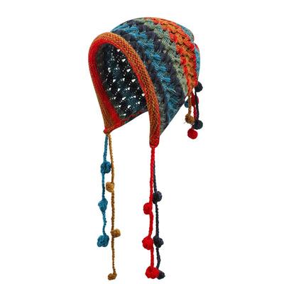 法国蒙田设计师秋冬针织护耳帽子