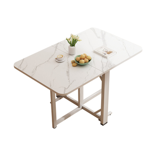 可折叠桌子家用小户型餐桌出租屋免安装简易吃饭桌子多功能三折桌