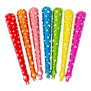 校运动会手持打击棒气球加油棒学校班级活动铝膜充气棒助威棒气球