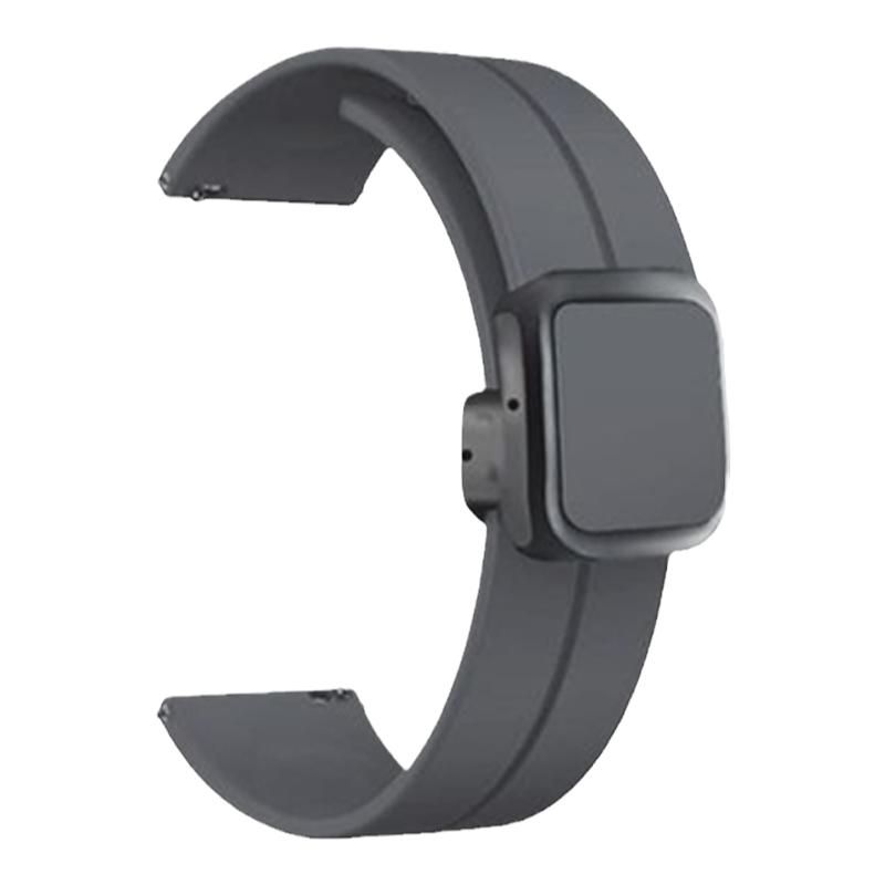 适用华为GT5/pro手表watch4pro磁吸扣GT4/3硅胶表带gt2pro智能watchgt4运动watch3方扣男女新款高级季链腕带