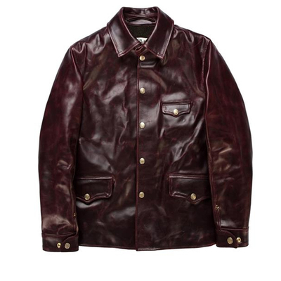 hdk海觉司闸员日系复古皮衣