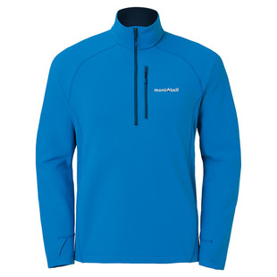 montbell户外运动半开衫立领抓绒衣男套头保暖摇粒绒外套1106735