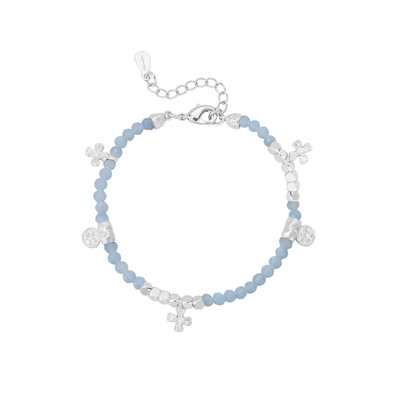 Neverfar幸运方牌天然天使石手链