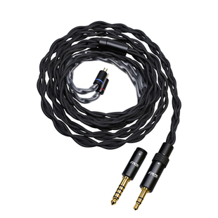 CVJ寒鸦入耳式耳机音频线平衡线双插头2pin插针四股无氧铜编织