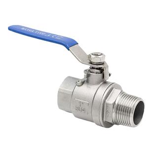 304不锈钢内外丝两片式球阀二片内外丝螺纹全通径球阀/球阀4分1寸