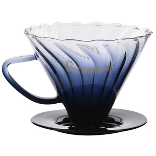 Brewista耐高温玻璃手冲咖啡滤杯滴滤式V60咖啡滤杯过滤咖啡器具