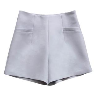 短裤女夏高腰宽松雪纺韩版休闲百搭显瘦粗腿a字阔腿黑色西装短裤