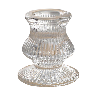 欧式复古水晶玻璃烛台摆件家用供奉蜡烛台婚礼浪漫氛围感拍摄道具