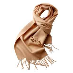 湘传礼素色水波纹羊绒围巾搭配手工刺绣湘绣胸针送礼套盒