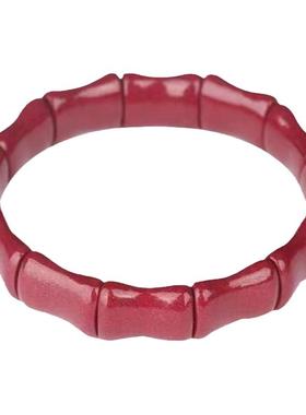 高含量朱砂竹节手排手链男女本命