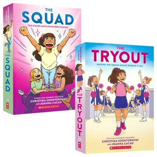 Christina Soontornvat The Tryout The Squad 试训 啦啦队 全彩漫画小说 女孩校园成长故事 英语课外读物 英文原版进口儿童图书
