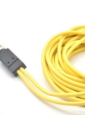 航空插头M12 4芯Acode公插头一分二连接器M8公母接头