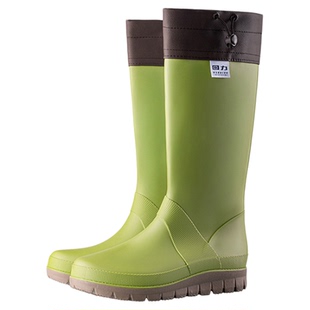 回力冬季雨鞋女款户外折叠情侣款防水胶鞋保暖厚底雨靴露营雪地靴