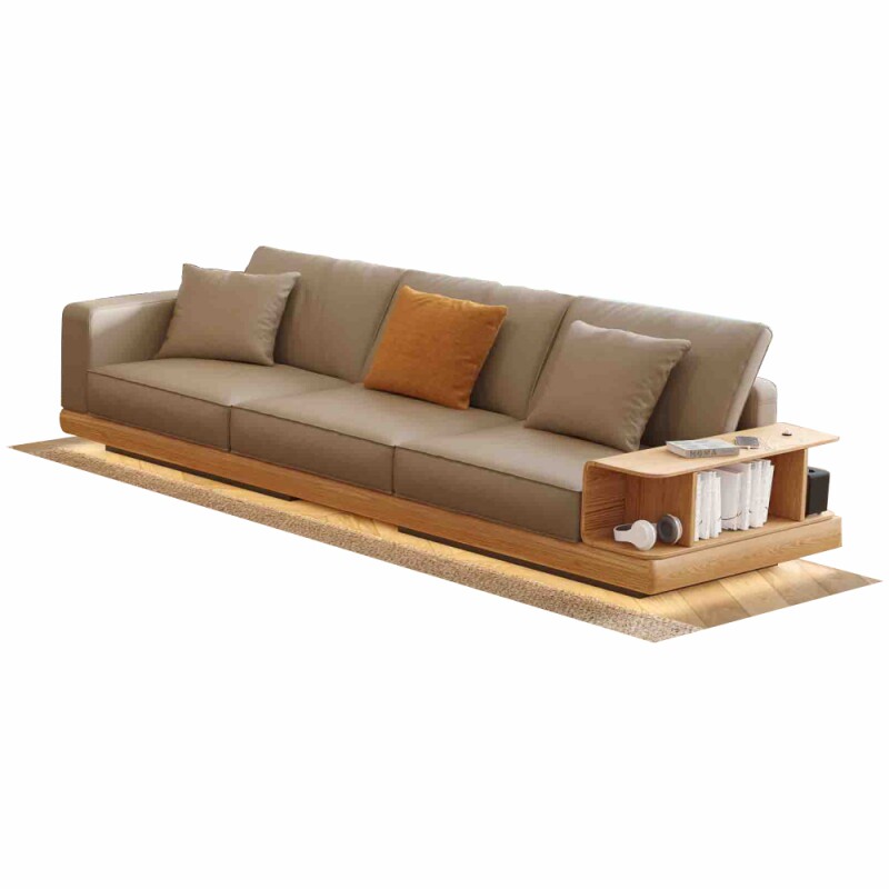 匠产北欧意式艺术红橡沙发sofa