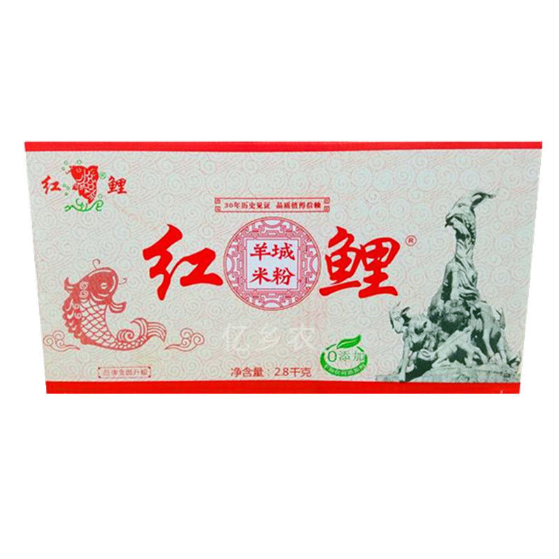 红鲤羊城广东正宗炒米粉粉丝米线干货包装连箱一起6斤包邮