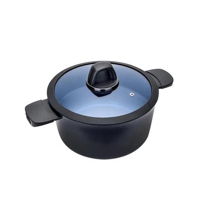 左家右厨蓝钻不粘汤锅24cm