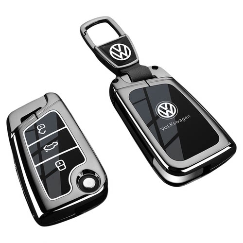 大众朗逸钥匙套帕萨特途观速腾迈腾b8宝来cc探途岳汽车金属扣壳包