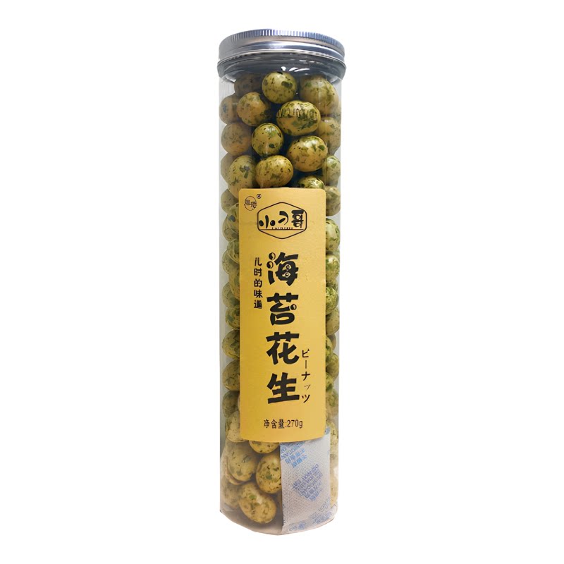 小刁哥 杯装海苔花生270克办公室零食港式紫菜花生酥脆解馋小零食