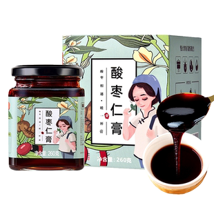 正宗酸枣仁茯苓膏晚安茶泡水喝睡前山药龙眼肉膏方茶正品