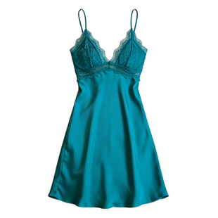 独特绝美冰丝睡衣女性感纯欲蕾丝美背睡裙高级趣味显白家居服套装