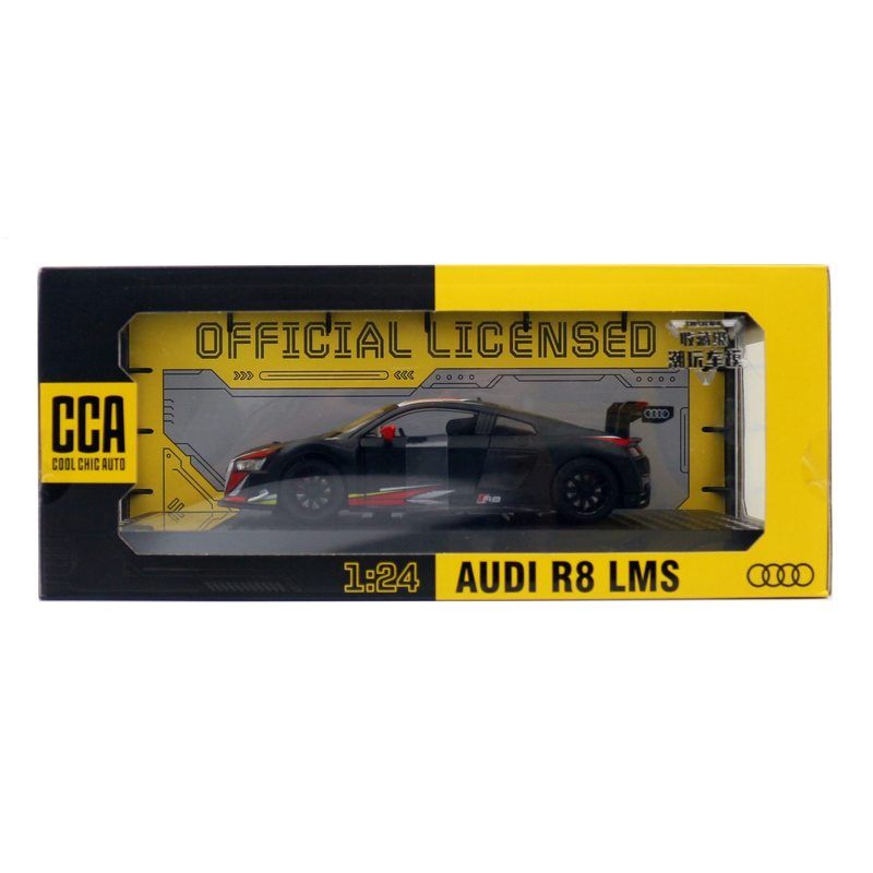 彩珀合金汽车模型1比24奥迪R8LMS