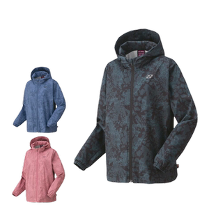 YONEX尤尼克斯运动外套风暖派克大衣女士78069深蓝色玫瑰