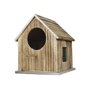 户外防雨鸟窝大号鸽子繁殖箱保暖鹦鹉孵化笼幼儿园挂树小木屋护鸟