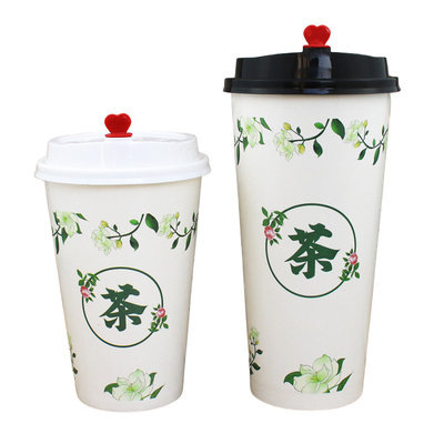 500/700ml奶茶杯纸杯一次性咖啡