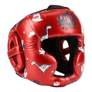 FIGHTBRO飞特氏儿童拳击猴脸头盔男孩泰拳跆拳道女孩训练少儿护头