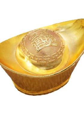 黄铜元宝摆件财神供奉小元宝