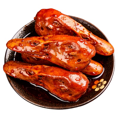 六婆川卤香辣麻辣鸭头10只装