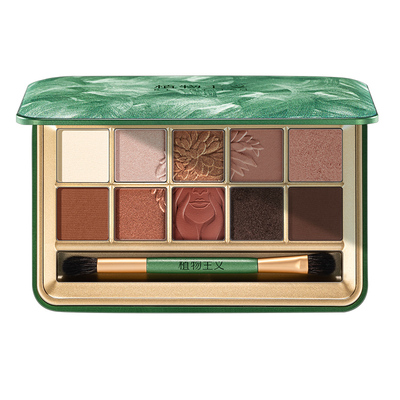 植物主义十色眼影大地色高光腮红修容一体盘官方旗舰店