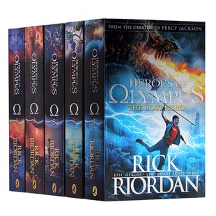 波西杰克逊第二季奥林匹斯英雄系列5册套装Percy Jackson Heroes of Olympus Rick Riordan畅销青少年英文原版小说TheLost Hero1-5