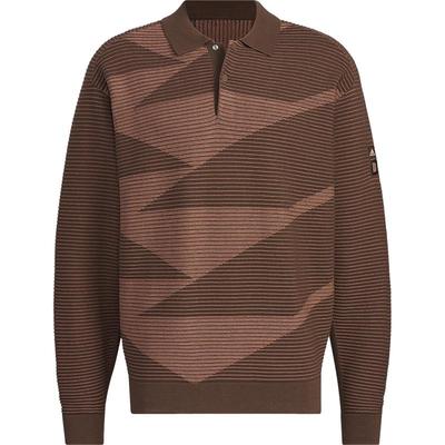 阿迪达斯男士运动休闲长袖POLO衫