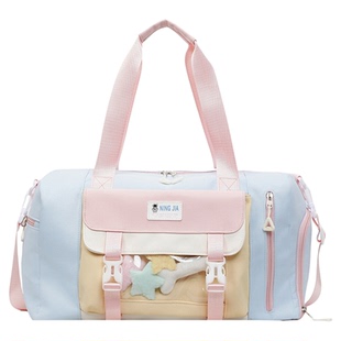 运动健身包女手提大容量短途旅行包高颜值游泳包轻便防水行李包袋
