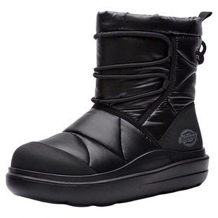 Dickies厚底雪地靴女鞋2025新款冬季加绒保暖靴子运动户外棉鞋女