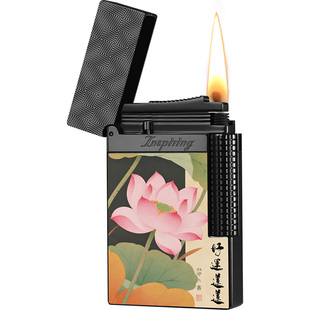 高档男士煤油翻盖打火机朗声正品金属耐用创意定制正品官方旗舰店