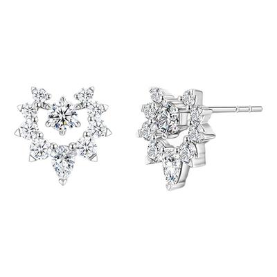 Cevol新奢钻石 生而闪曜系列18K金钻石耳钉时尚奢侈品品牌设计款