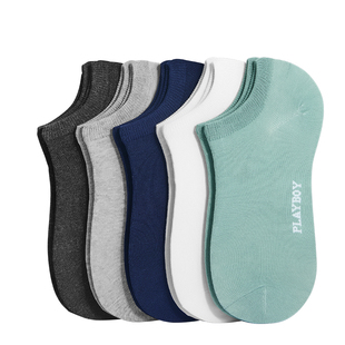 花花公子袜子男款纯棉中筒袜运动透气男士商务长袜秋冬季抗菌全棉