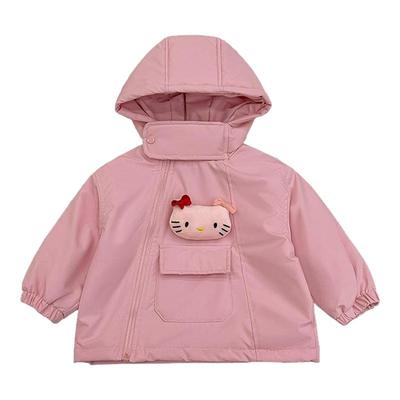 kitty猫冲锋衣女童深秋冬