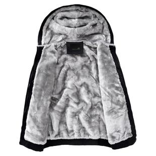 冬季外套男加绒卫衣情侣宽松休闲开衫秋冬装男士卫衣潮牌连帽加厚