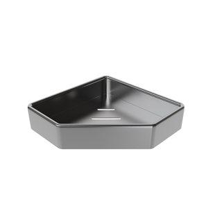 免打孔太空铝浴室三角置物架卫生间免打孔壁挂式洗手间墙角收纳架