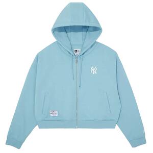 NEW ERA纽亦华2026马年新春MLB女士拉链卫衣运动短款连帽开衫外套