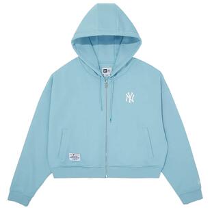 New Era纽亦华2026马年新春MLB女士拉链卫衣运动短款连帽开衫外套